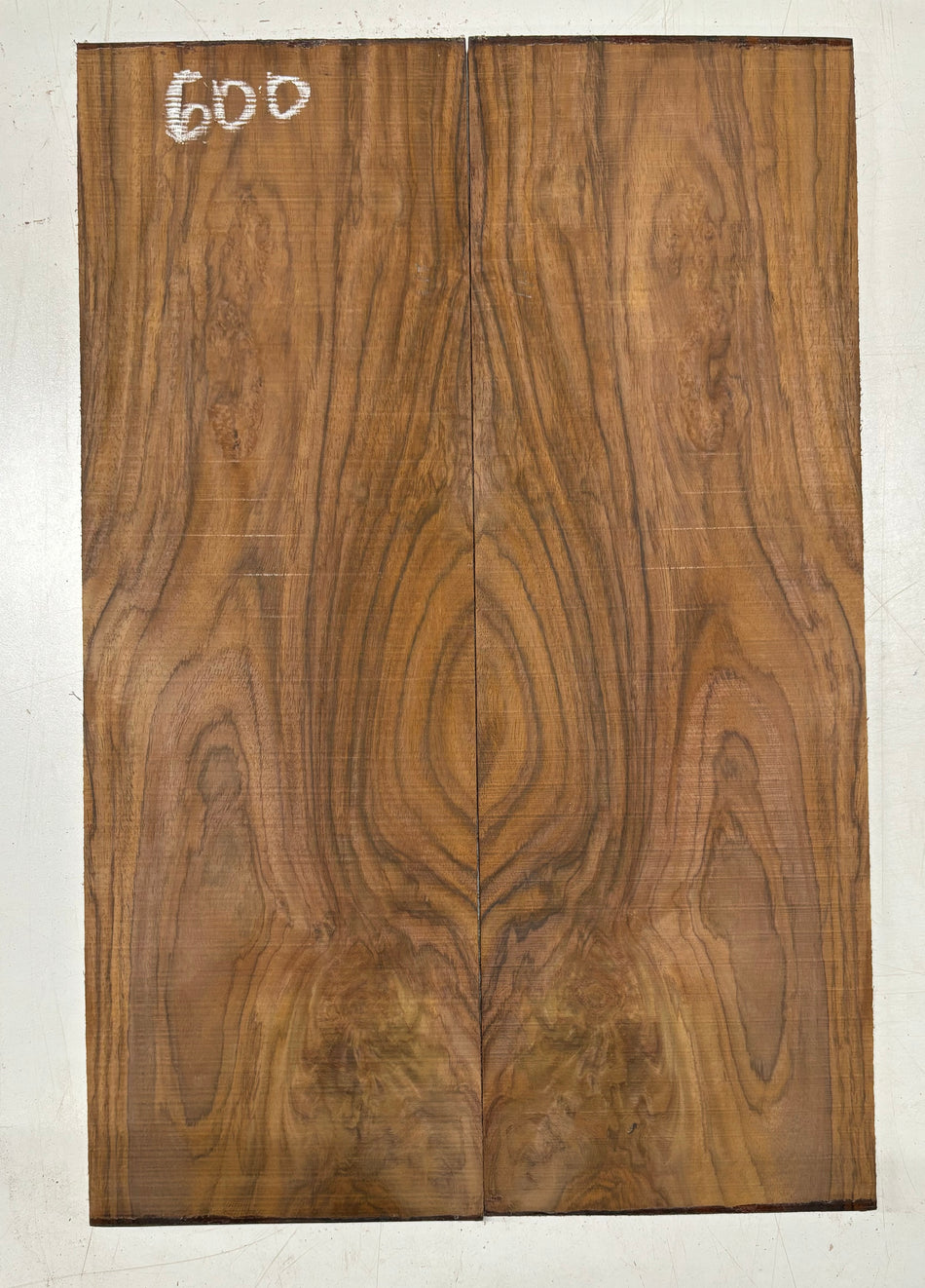 Rare Tiger Striped Rosewood Guitar Drop Top - 22-1/2" x 7-1/4" x 3/8" #600