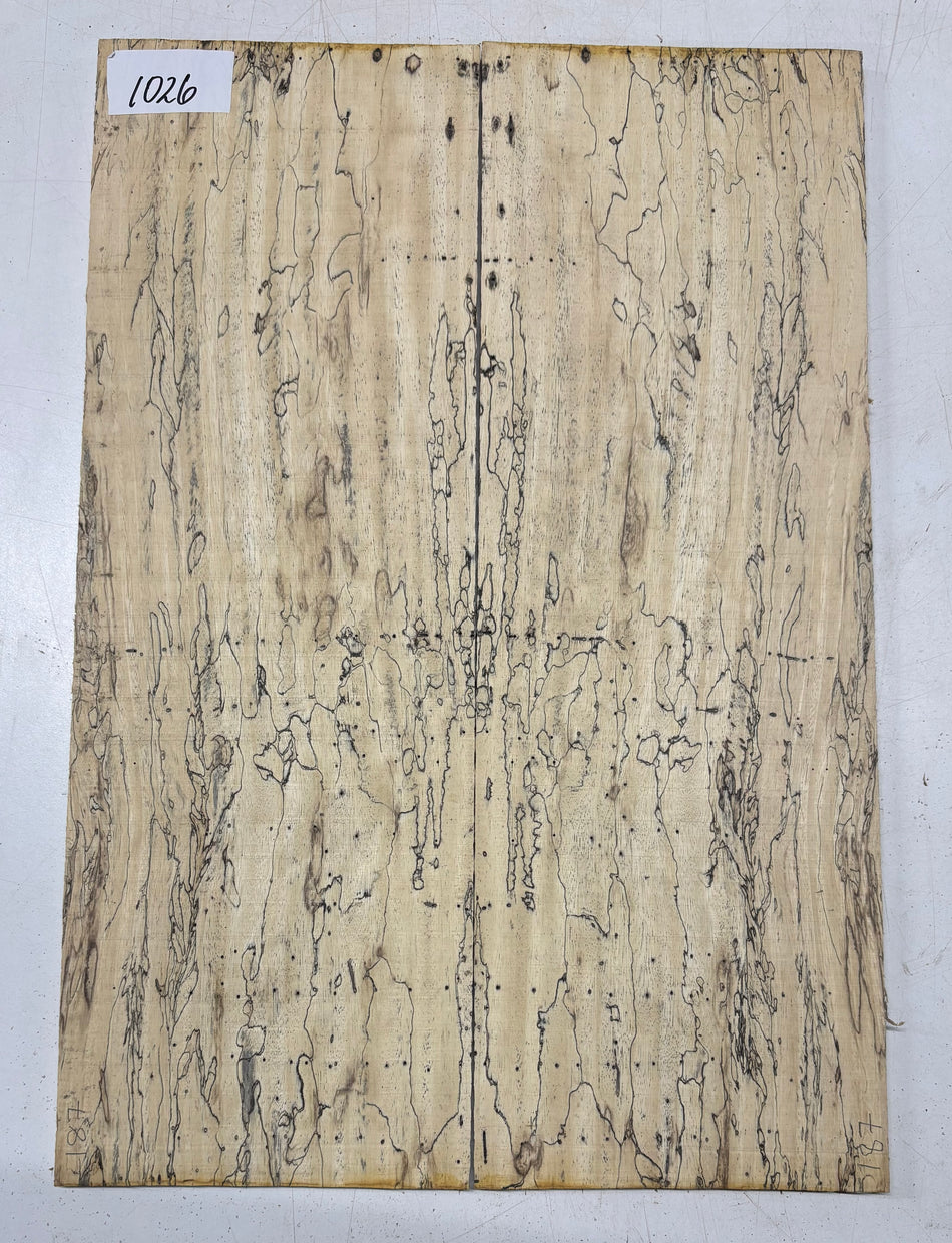 Spalted Tamarind Guitar Drop Top 22" x 7-3/8" x 3/8" #1026