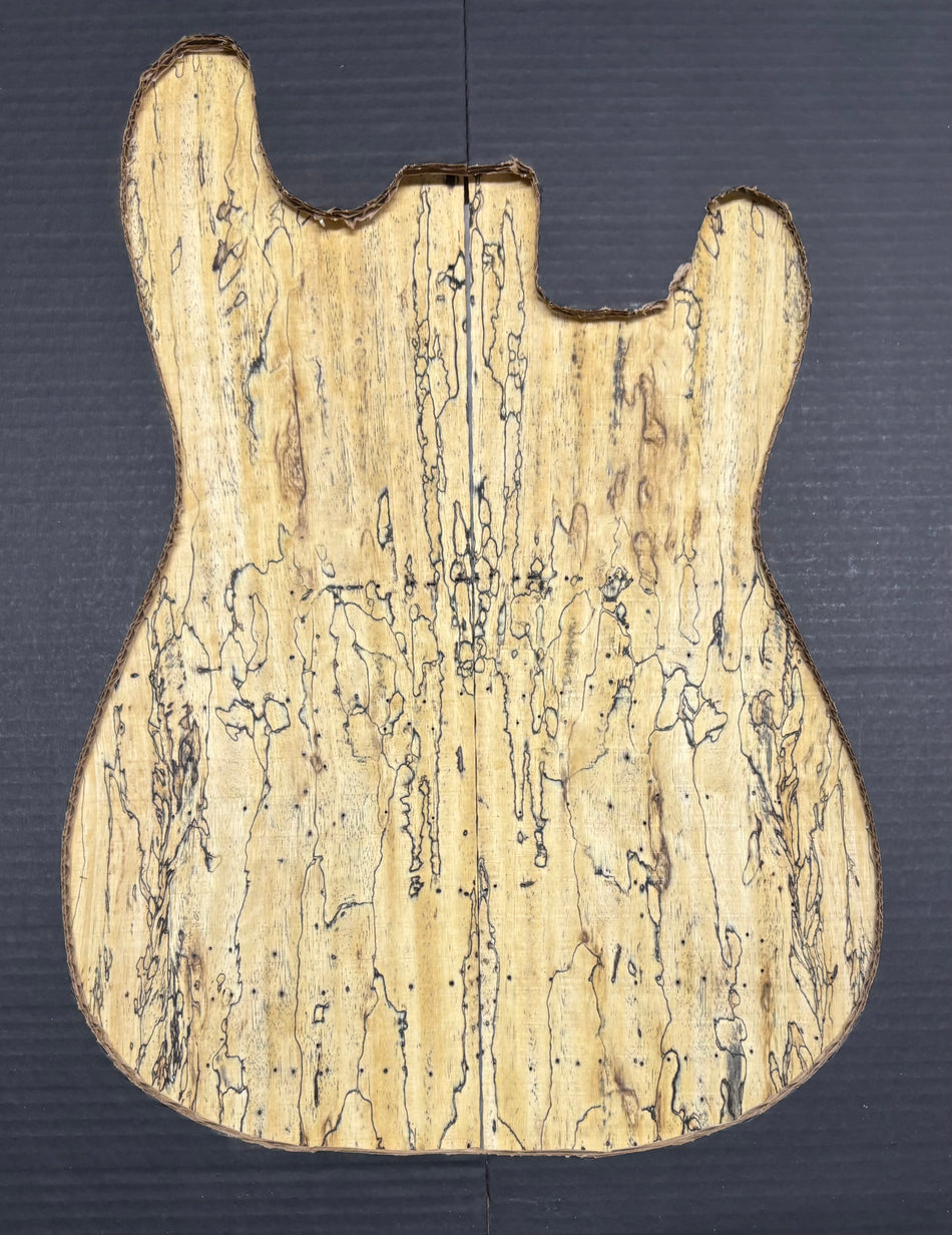 Spalted Tamarind Guitar Drop Top 22" x 7-3/8" x 3/8" #1026