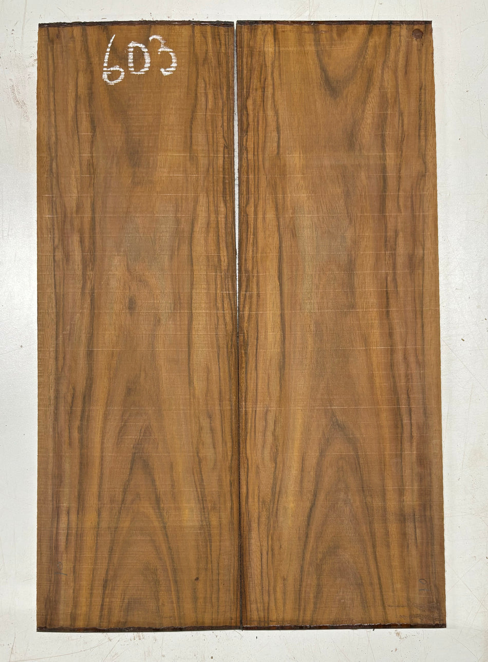 Rare Tiger Striped Rosewood Guitar Drop Top - 22-1/2" x 7-1/4" x 3/8" #603