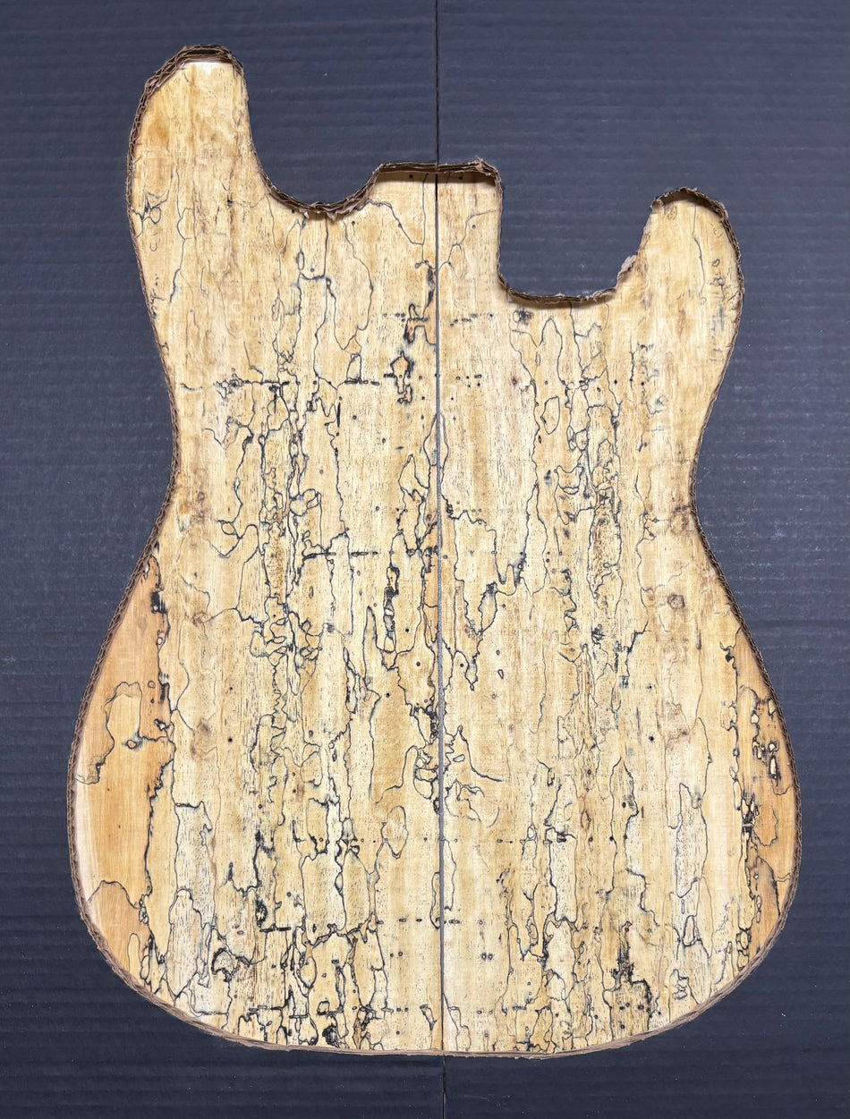Spalted Tamarind Guitar Drop Top 22" x 7-3/8" x 3/8" #1027
