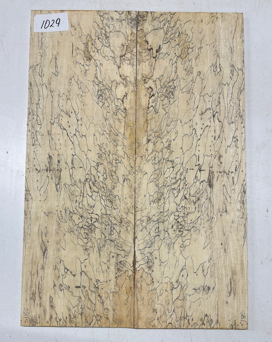 Spalted Tamarind Guitar Drop Top 22" x 7-3/8" x 3/8" #1029