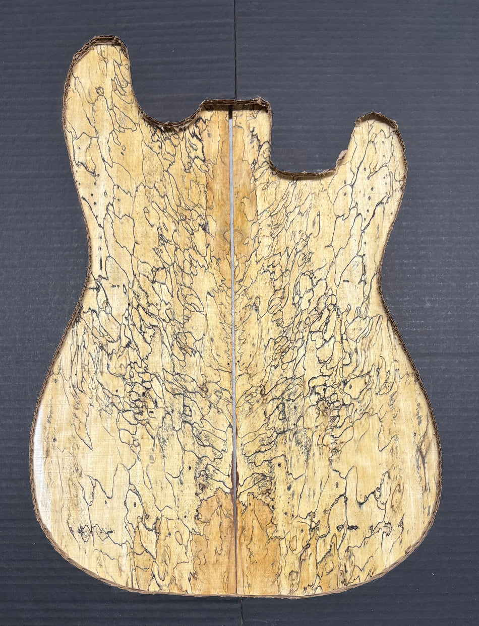 Spalted Tamarind Guitar Drop Top 22" x 7-3/8" x 3/8" #1029