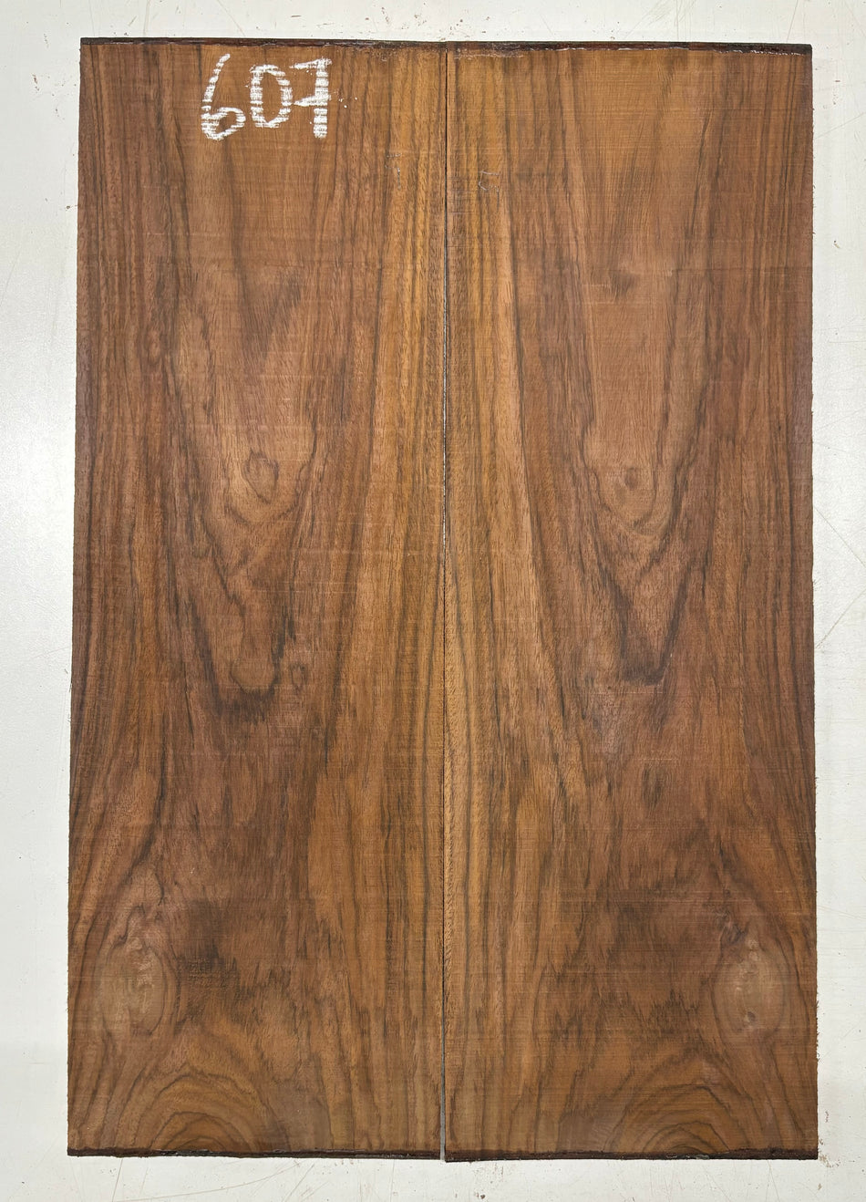 Rare Tiger Striped Rosewood Guitar Drop Top - 22-1/2" x 7-1/4" x 3/8" #607