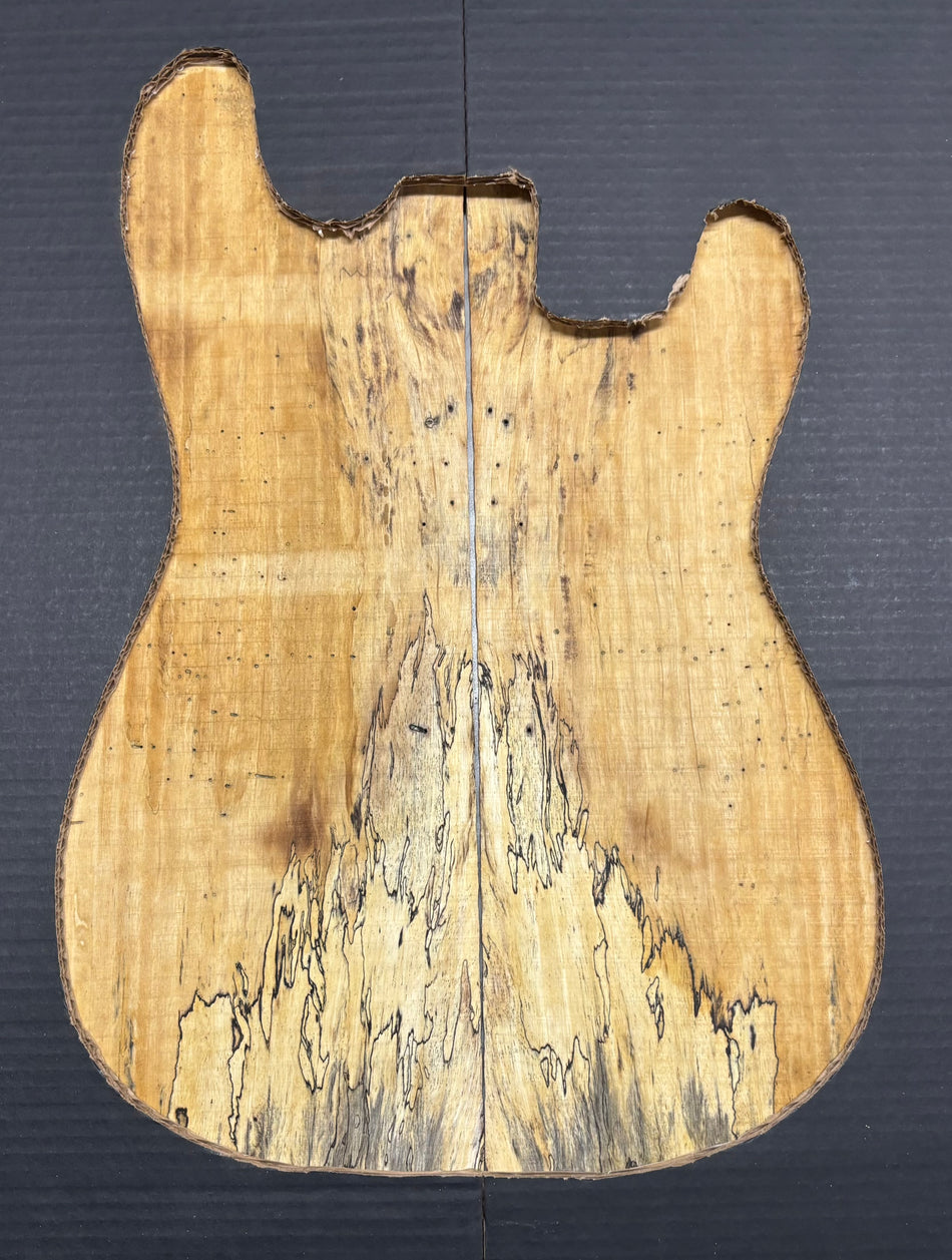 Spalted Tamarind Guitar Drop Top 22" x 7-3/8" x 3/8" #1031