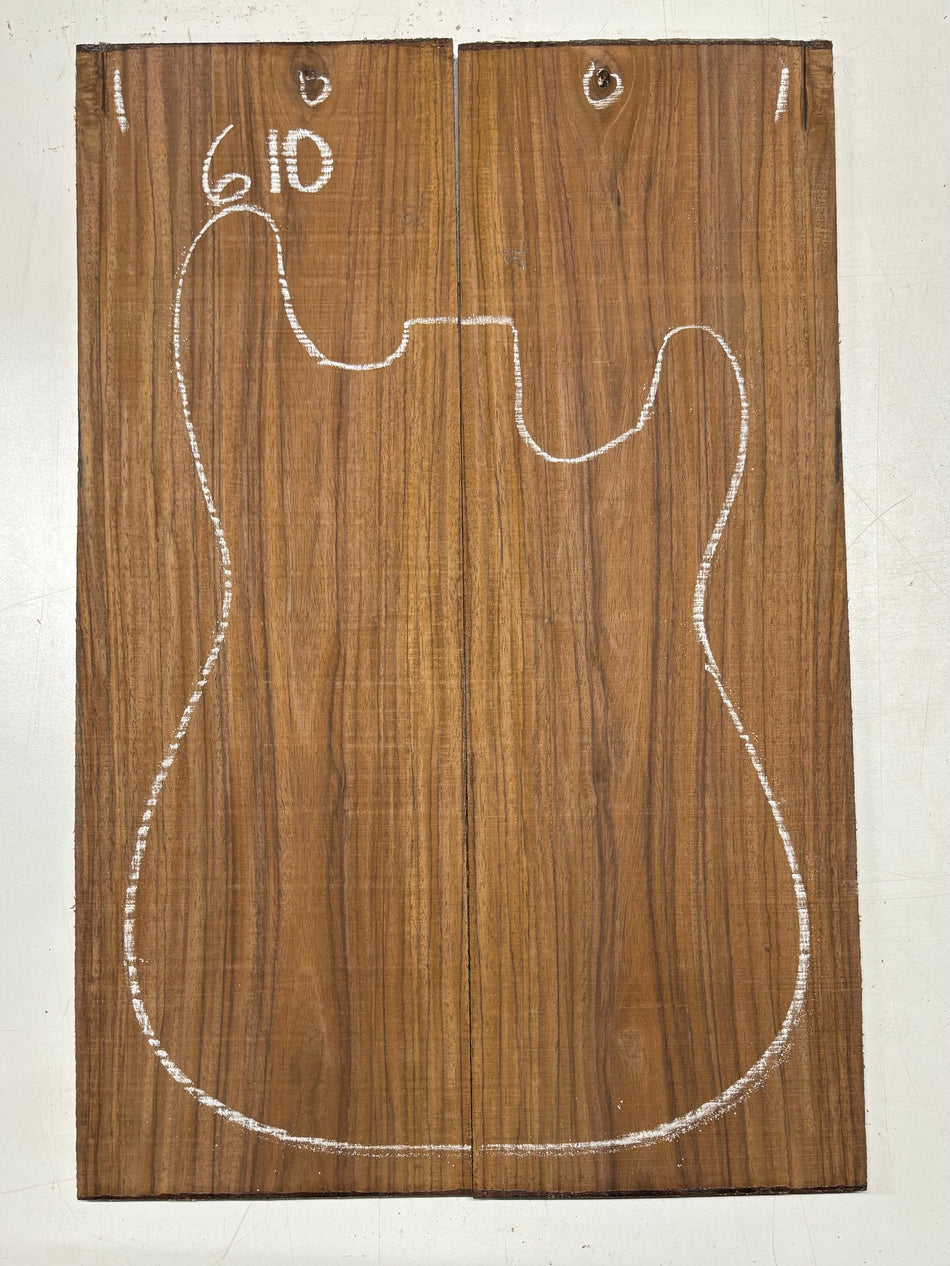 Juego de fondo y aros de guitarra de grado AAAA Dreadnought de palisandro de la India Oriental #61 