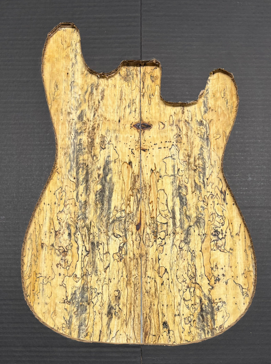 Spalted Tamarind Guitar Drop Top 22" x 7-3/8" x 3/8" #1032