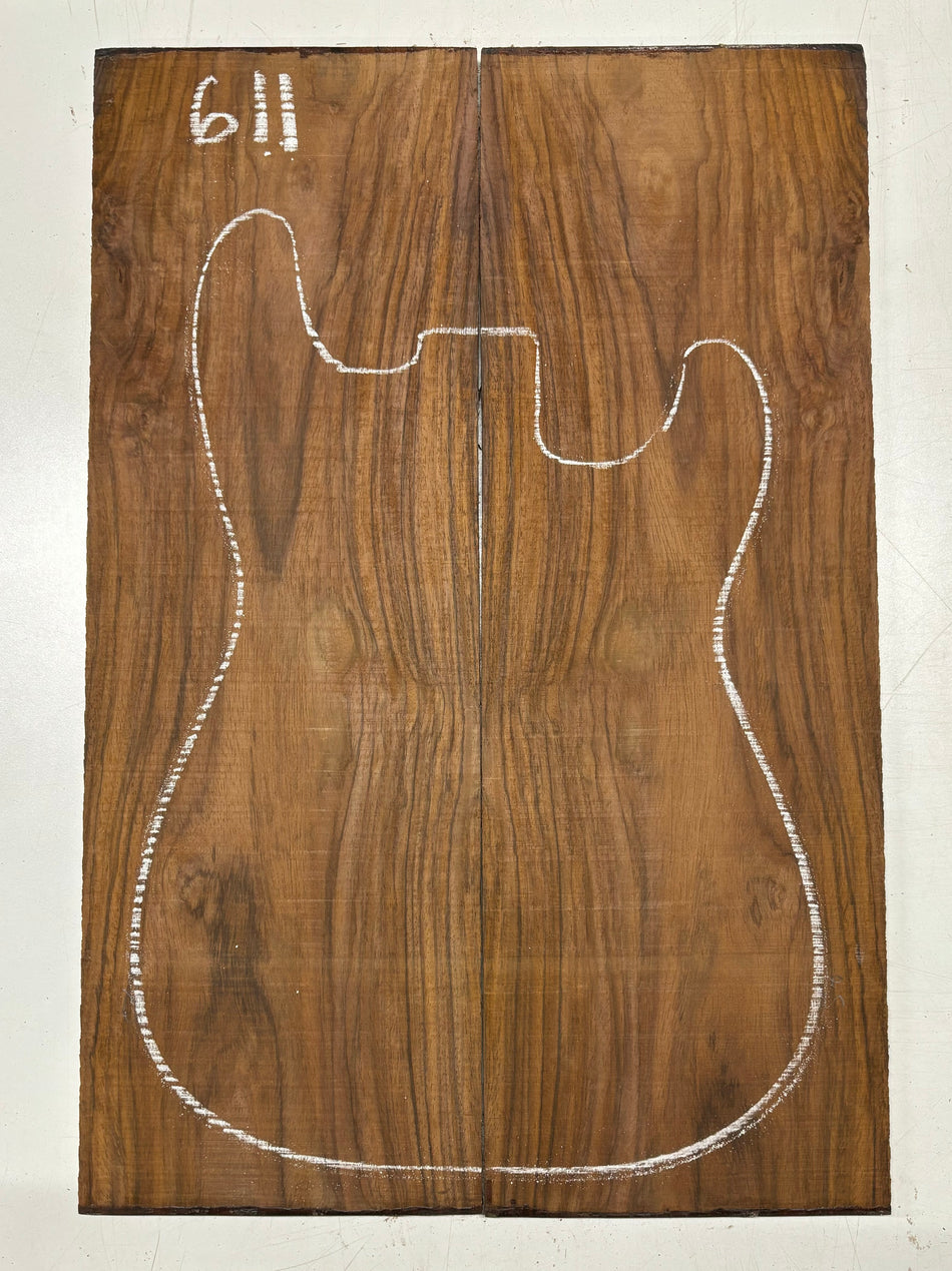 Juego de fondo y aros de guitarra de grado AAAA Dreadnought de palisandro de la India Oriental #61 