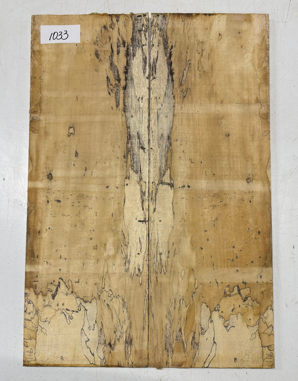 Spalted Tamarind Guitar Drop Top 22" x 7-3/8" x 3/8" #1033