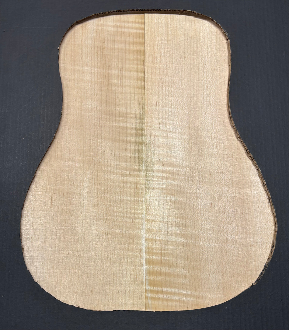 Flame Hard Maple Dreadnought Guitar Back and Side Set  #931