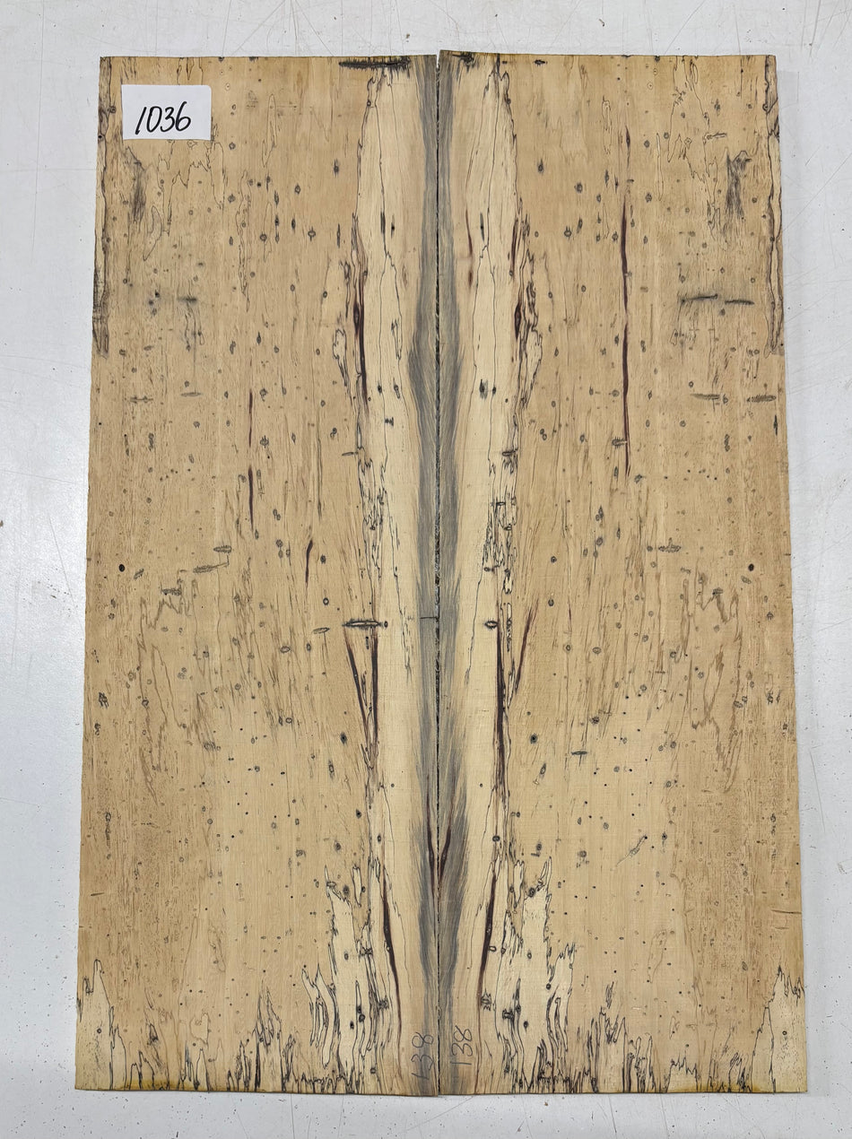 Spalted Tamarind Guitar Drop Top 22" x 7-3/8" x 3/8" #1036