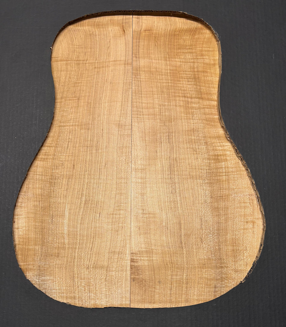 Flame Hard Maple Dreadnought Guitar Back and Side Set  #932