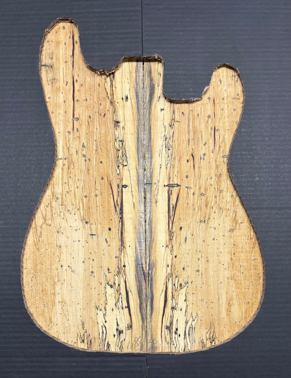 Spalted Tamarind Guitar Drop Top 22" x 7-3/8" x 3/8" #1036