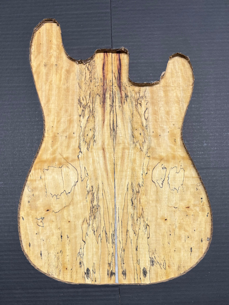 Spalted Tamarind Guitar Drop Top 22" x 7-3/8" x 3/8" #1037