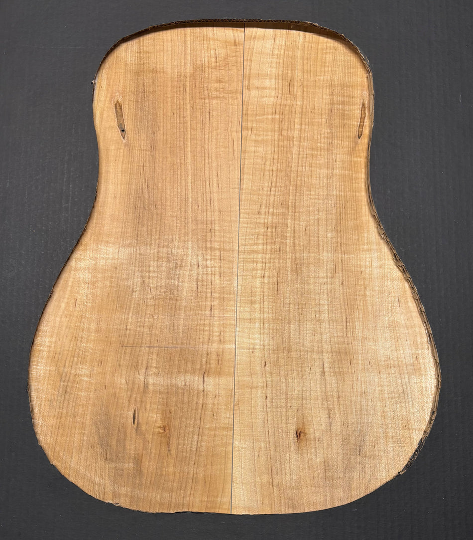 Flame Hard Maple Dreadnought Guitar Back and Side Set  #935
