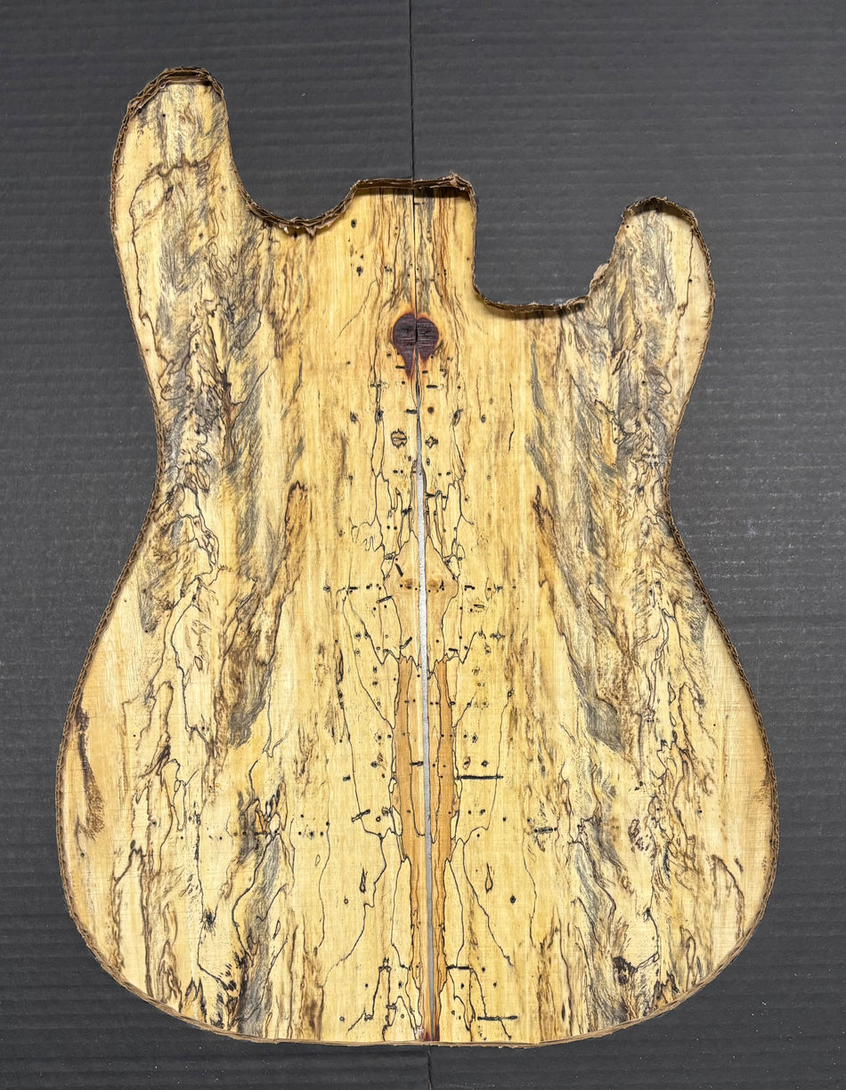 Spalted Tamarind Guitar Drop Top 22" x 7-3/8" x 3/8" #1039