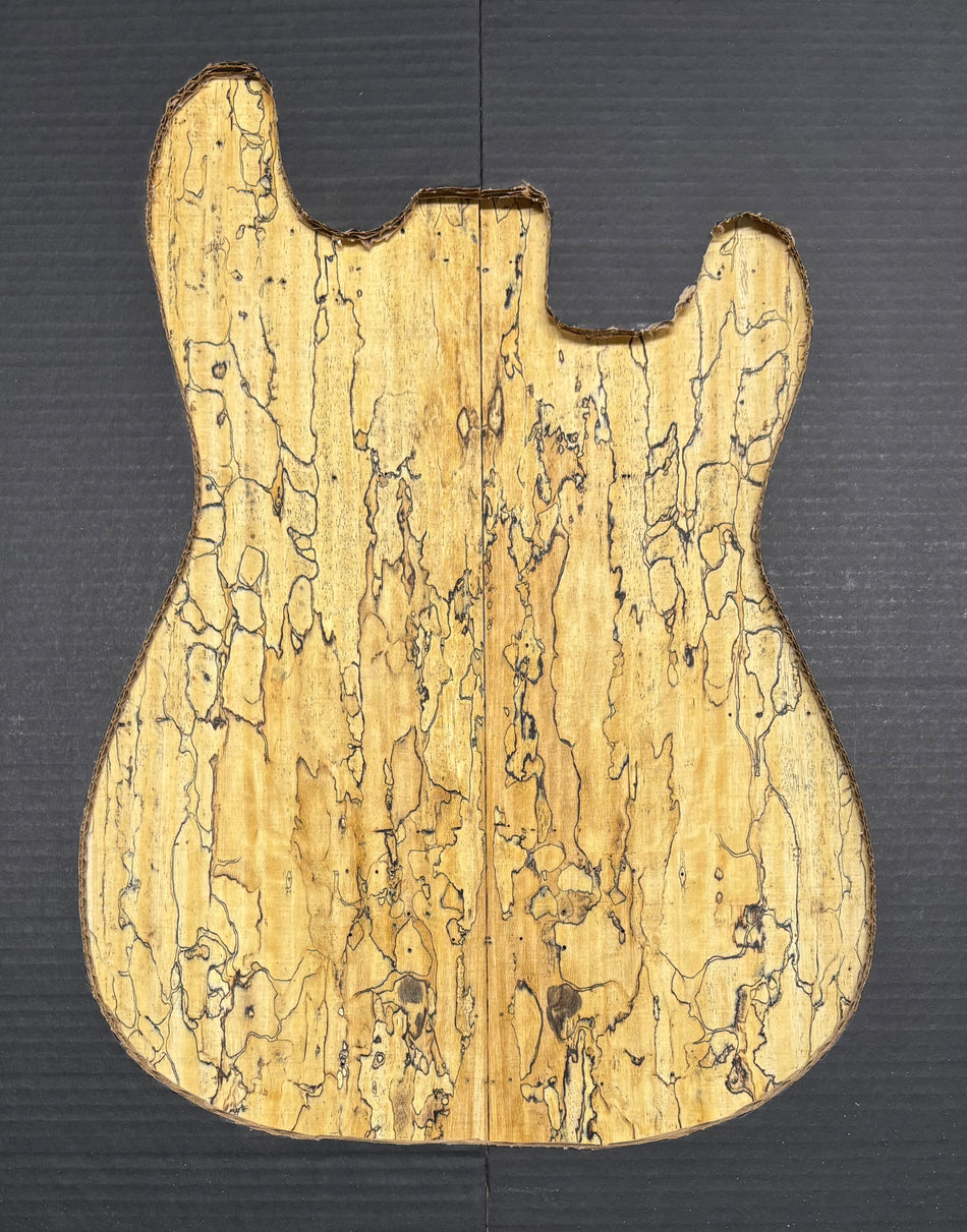Spalted Tamarind Guitar Drop Top 22" x 7-3/8" x 3/8" #1040