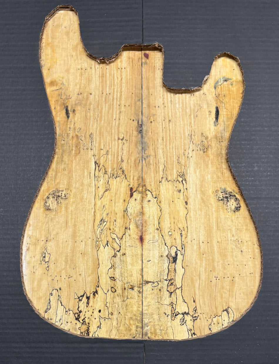 Spalted Tamarind Guitar Drop Top 22" x 7-3/8" x 3/8" #1041