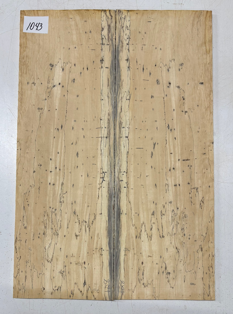 Spalted Tamarind Guitar Drop Top 22" x 7-3/8" x 3/8" #1043