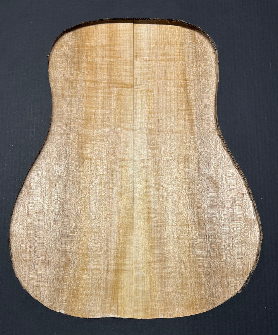 Flame Hard Maple Dreadnought Guitar Back and Side Set  #939
