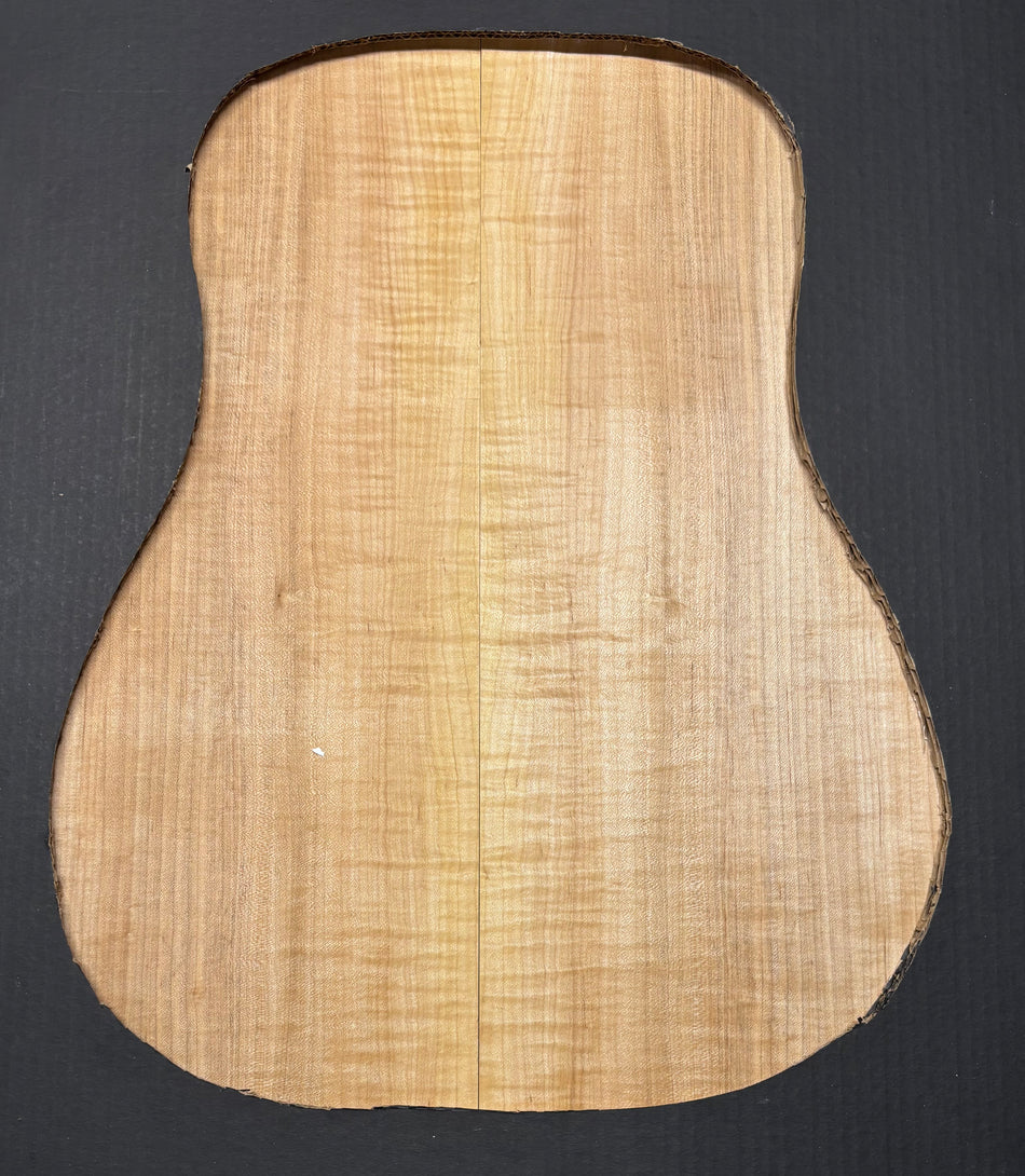 Flame Hard Maple Dreadnought Guitar Back and Side Set  #940