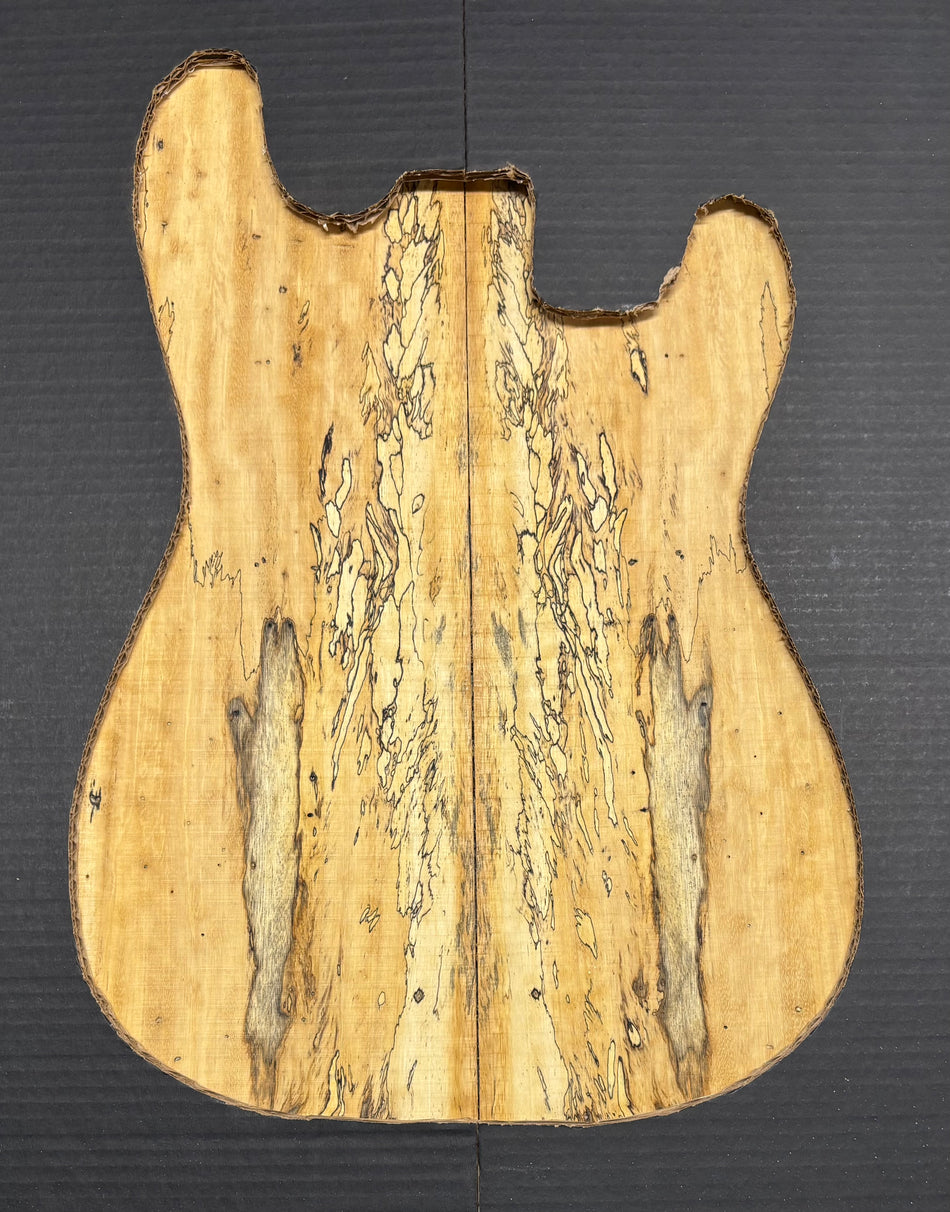 Spalted Tamarind Guitar Drop Top 22" x 7-3/8" x 3/8" #1044