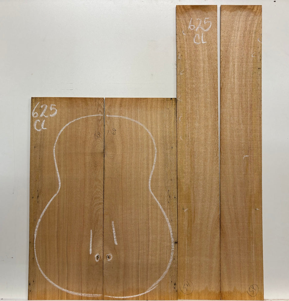 Lacewood Classical Guitar Back & Side Set- BC Grade #625
