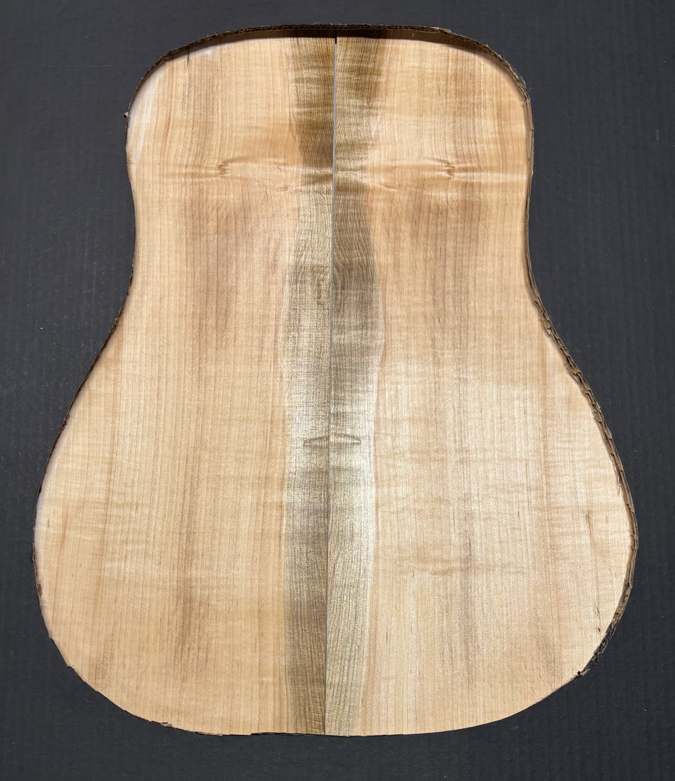 Flame Hard Maple Dreadnought Guitar Back and Side Set  #942