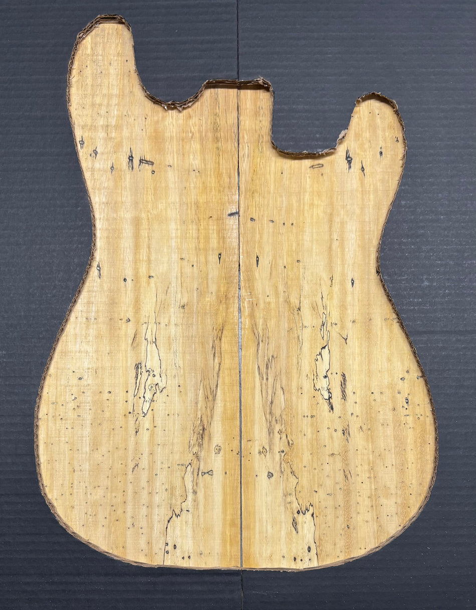 Spalted Tamarind Guitar Drop Top 22" x 7-3/8" x 3/8" #1046
