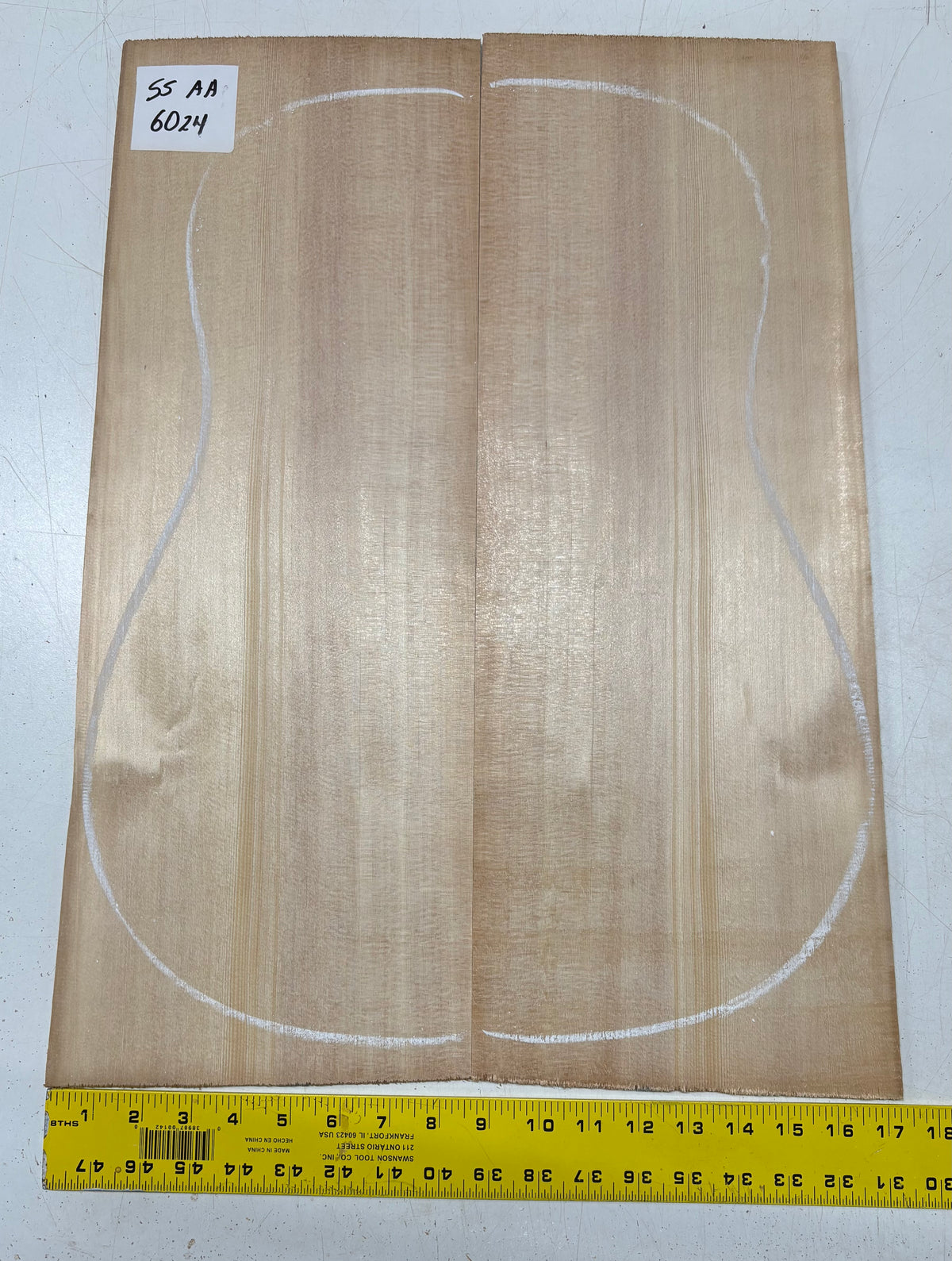Sitka Spruce Dreadnought Guitar Top- AA Grade #6024 - Exotic Wood Zone