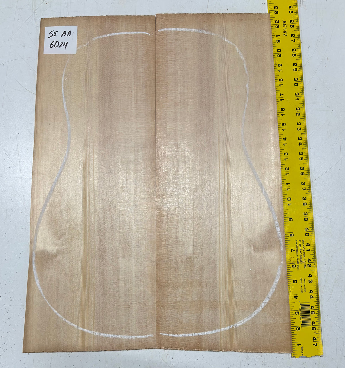 Sitka Spruce Dreadnought Guitar Top- AA Grade #6024 - Exotic Wood Zone