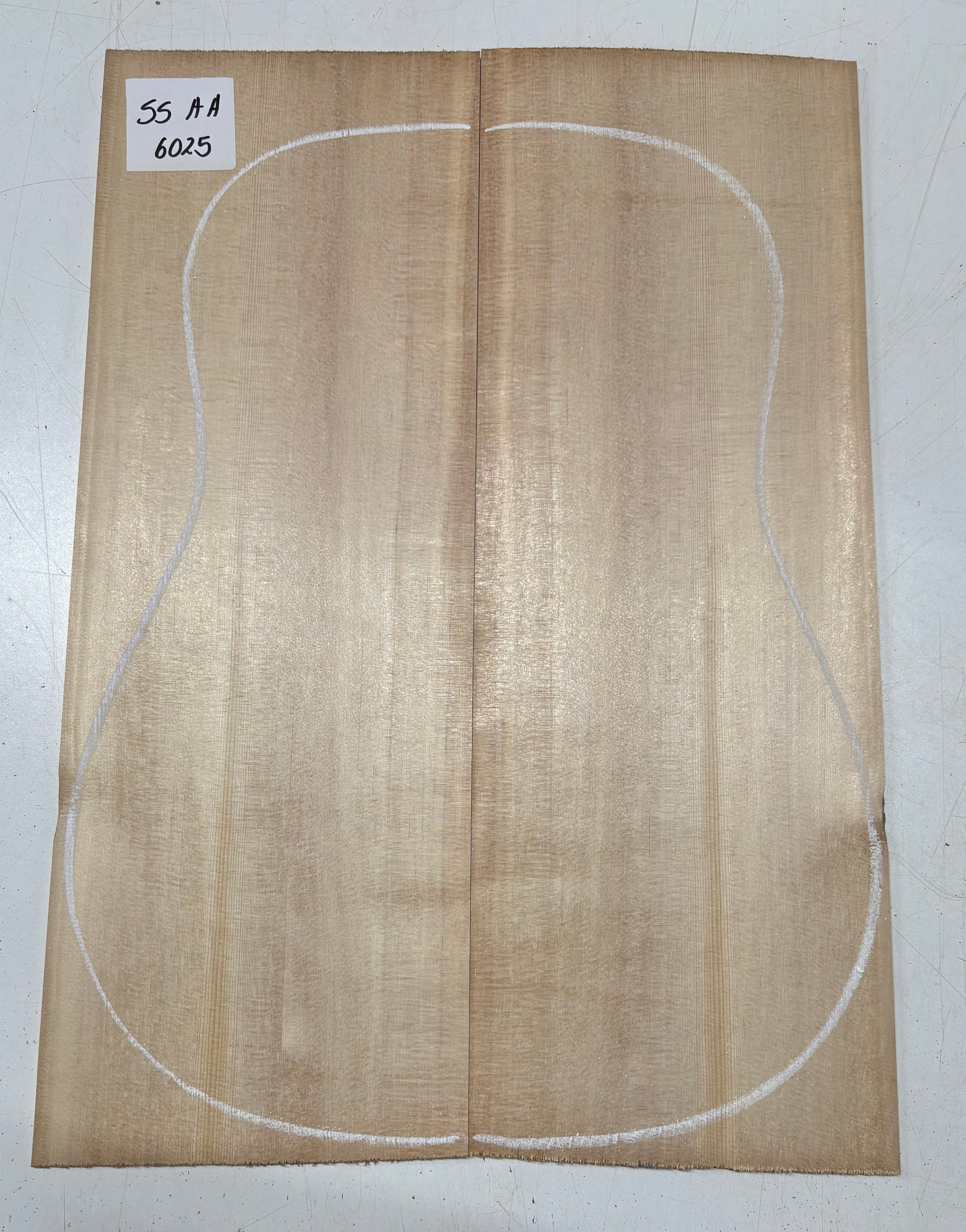 Sitka Spruce Dreadnought Guitar Top- AA Grade #6025 - Exotic Wood Zone
