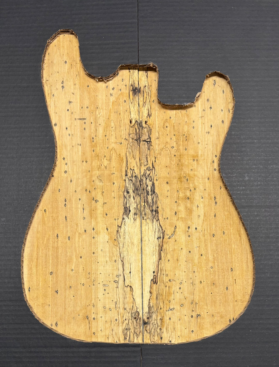 Spalted Tamarind Guitar Drop Top 22" x 7-3/8" x 3/8" #1048