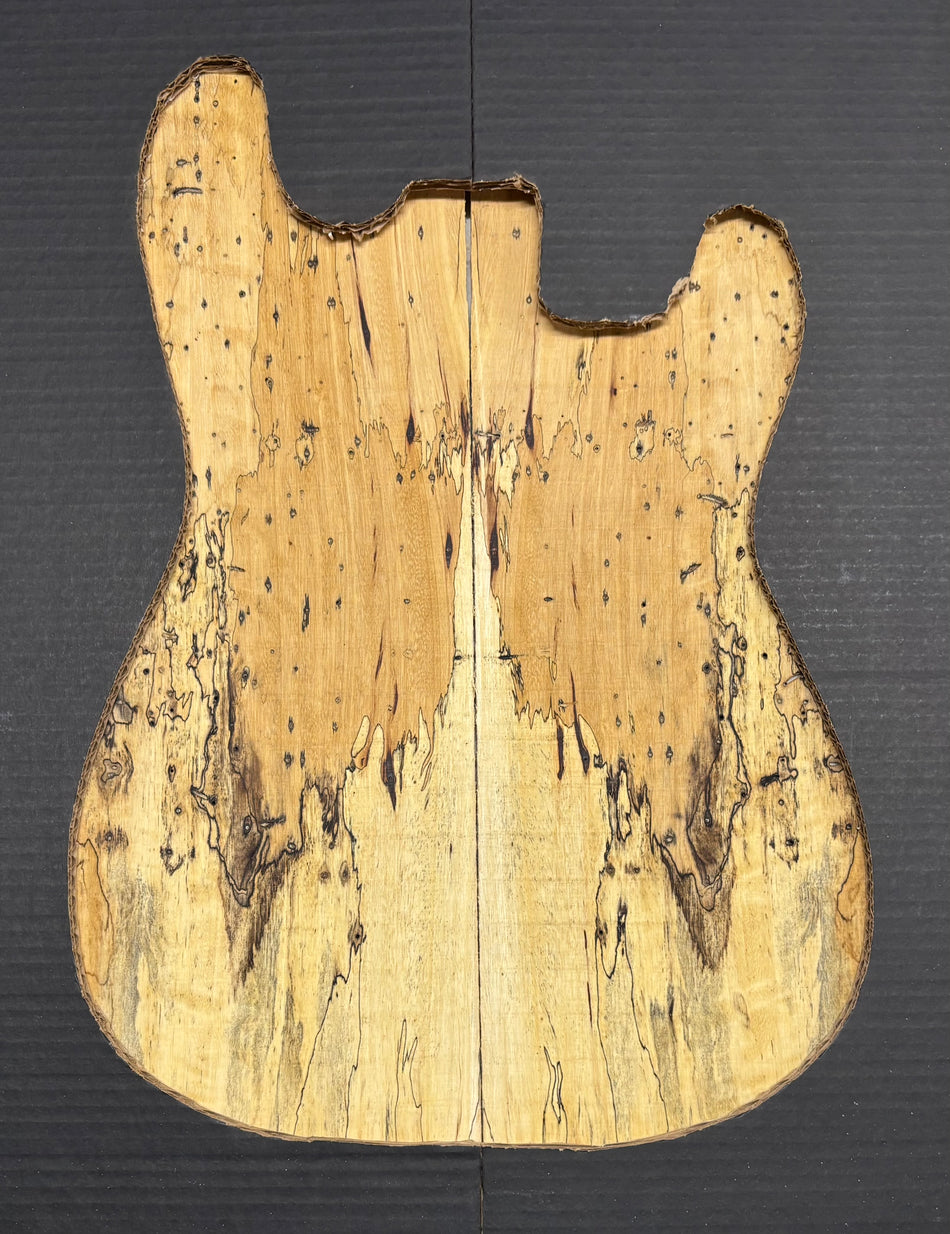 Spalted Tamarind Guitar Drop Top 22" x 7-3/8" x 3/8" #1050