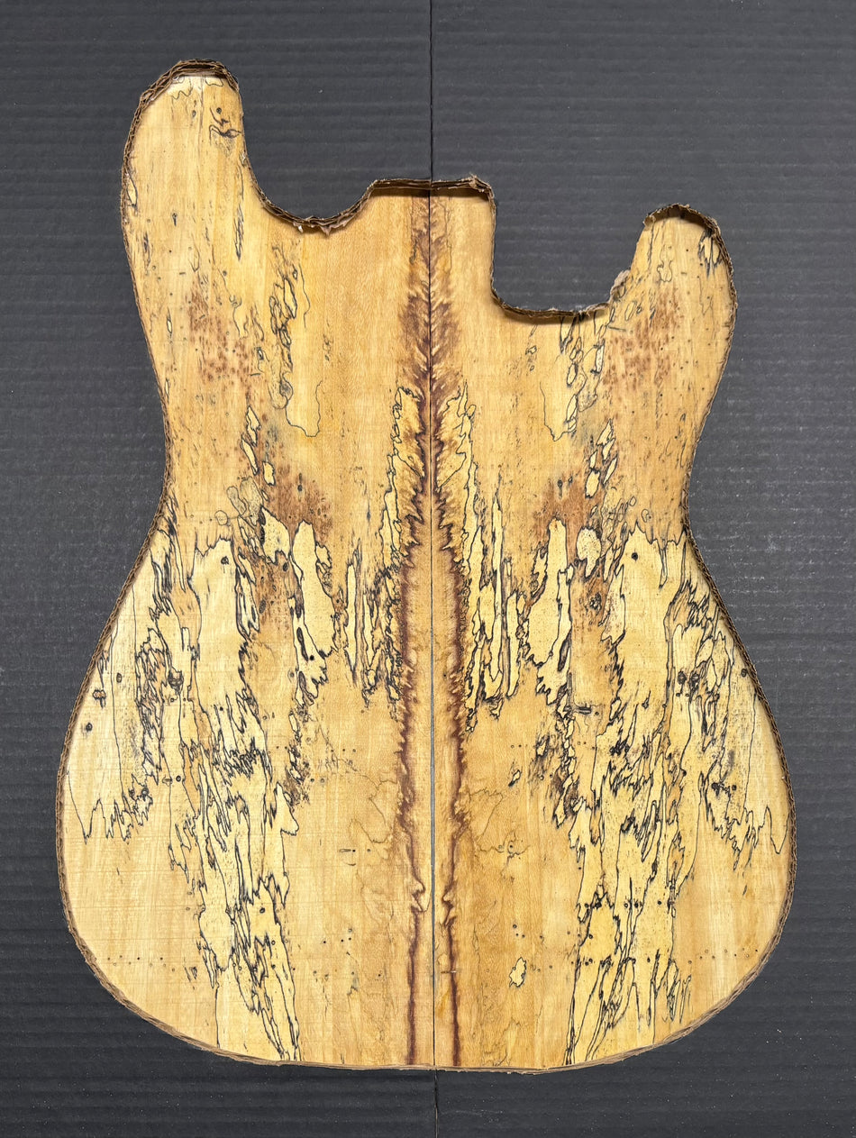 Spalted Tamarind Guitar Drop Top 22" x 7-3/8" x 3/8" #1052