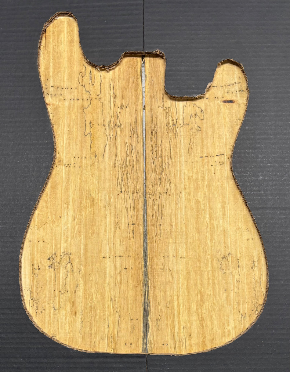 Spalted Tamarind Guitar Drop Top 22" x 7-3/8" x 3/8" #1053