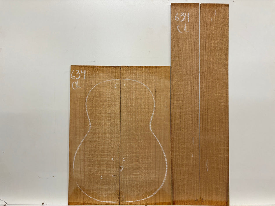 Lacewood Classical Guitar Back & Side Set- BC Grade #634