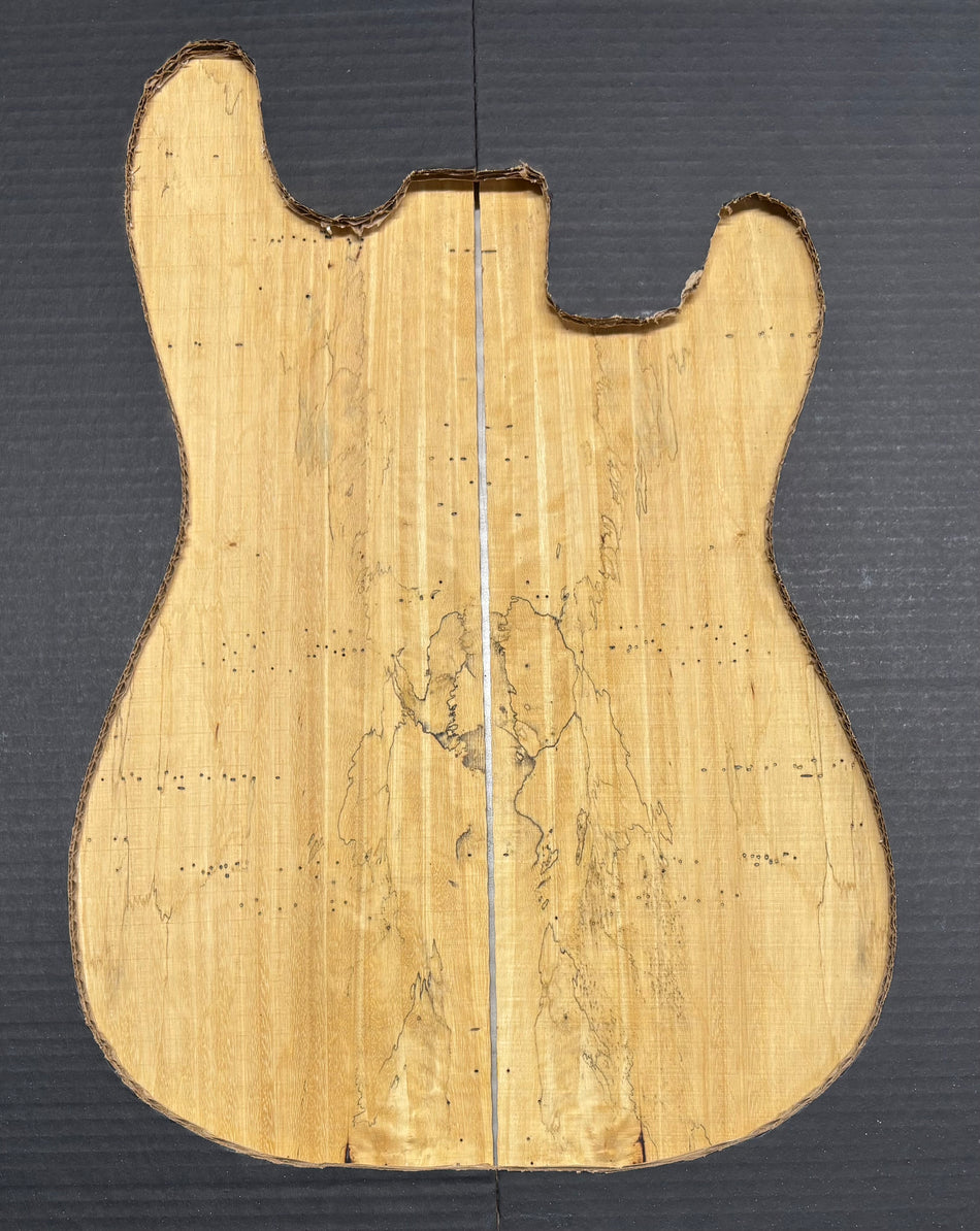 Spalted Tamarind Guitar Drop Top 22" x 7-3/8" x 3/8" #1054