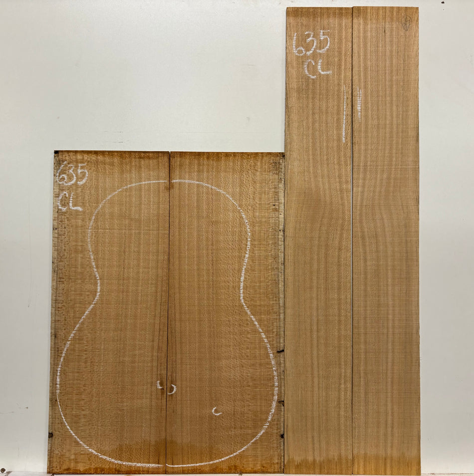 Lacewood Classical Guitar Back & Side Set- BC Grade #635