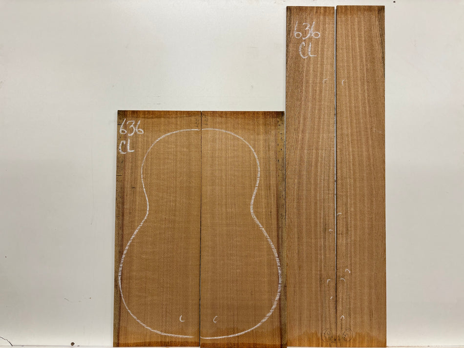 Lacewood Classical Guitar Back & Side Set- BC Grade #636