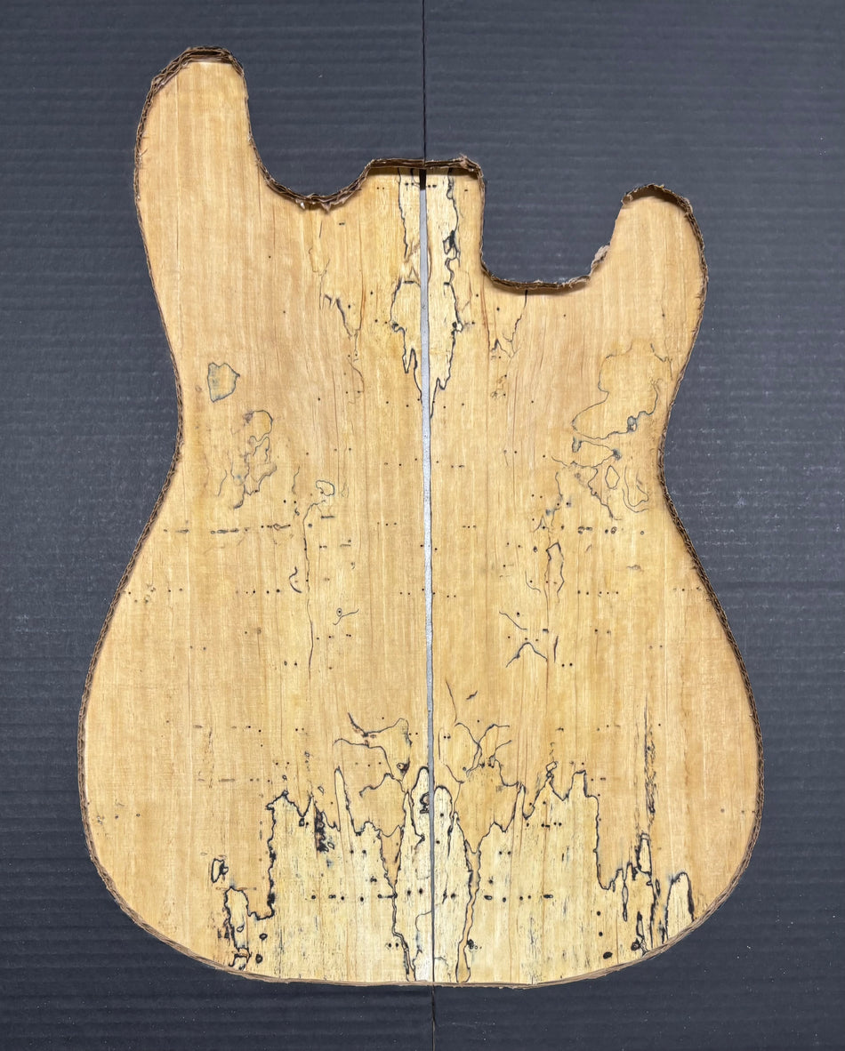 Spalted Tamarind Guitar Drop Top 22" x 7-3/8" x 3/8" #1056