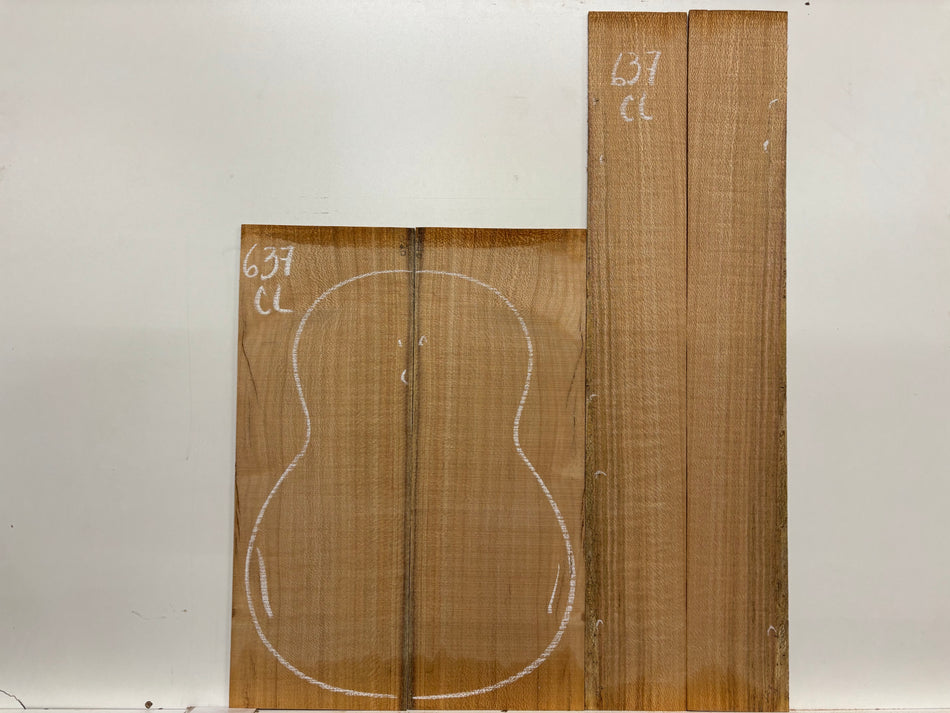 Lacewood Classical Guitar Back & Side Set- BC Grade #637