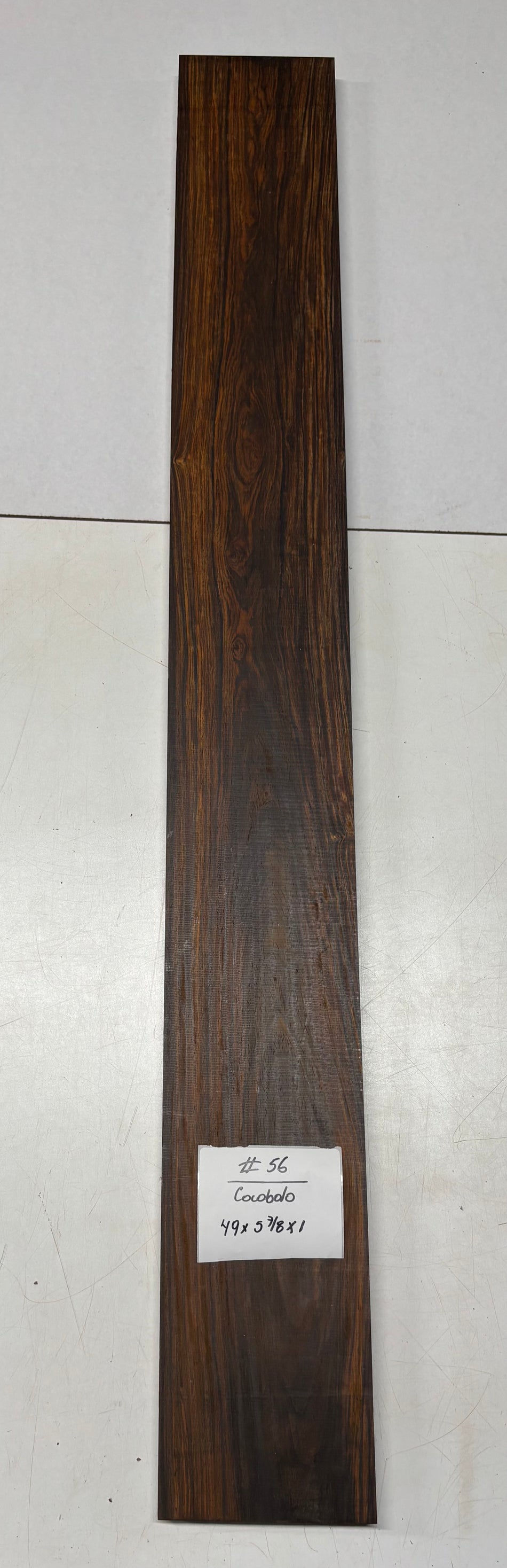 Cocobolo Lumber Board 49" x 5-7/8" x 1" #56