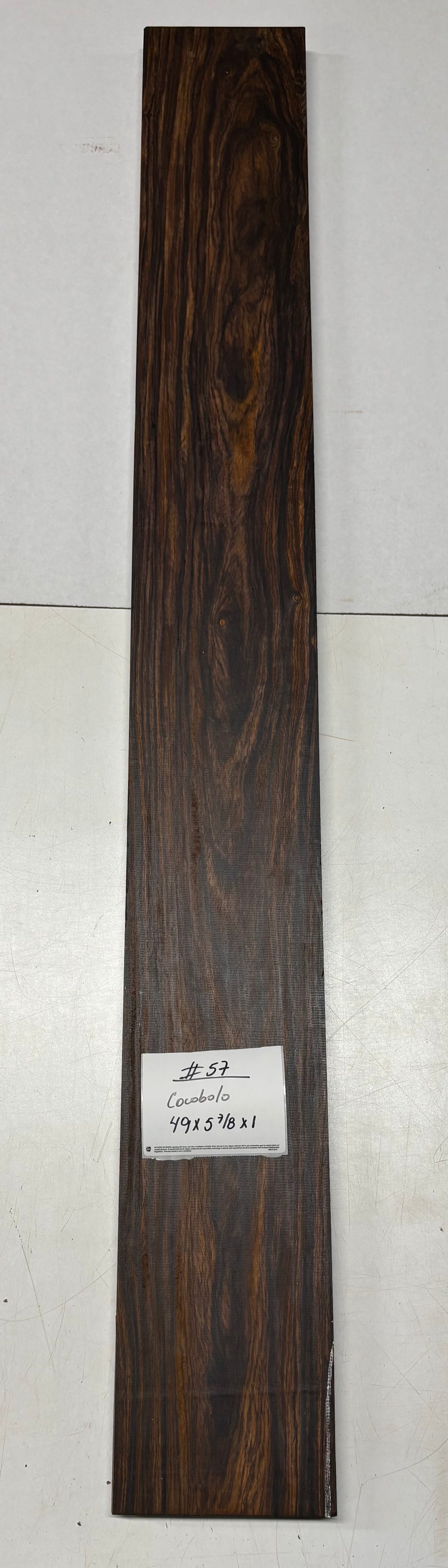 Cocobolo Lumber Board 49" x 5-7/8" x 1" #57
