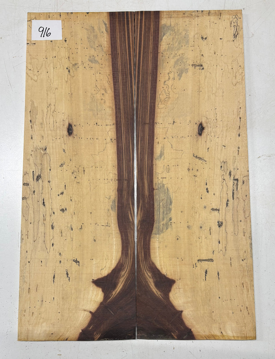 Tapas abatibles para guitarra Bocote Bookmatched 21" x 7" x 1/4"