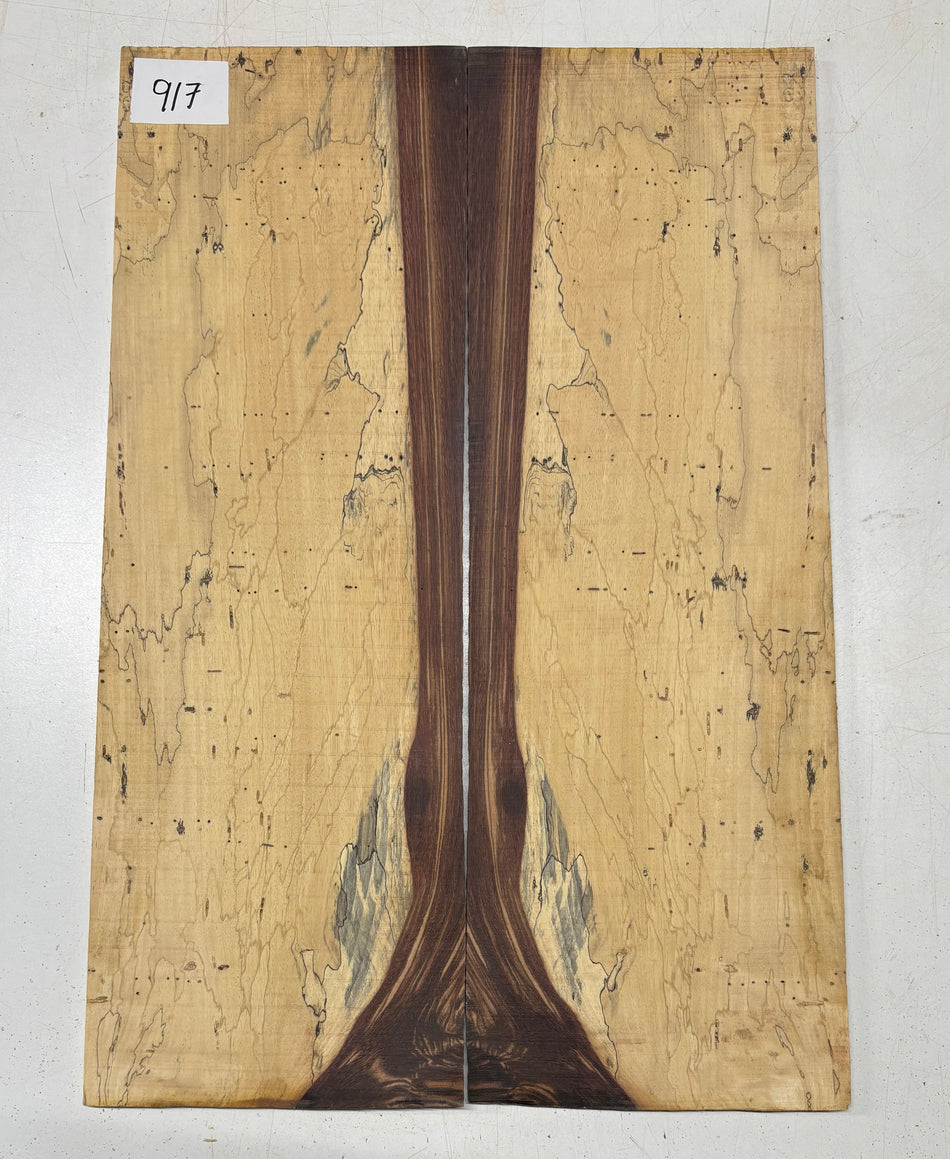 Tapas abatibles para guitarra Bocote Bookmatched 21" x 7" x 1/4"