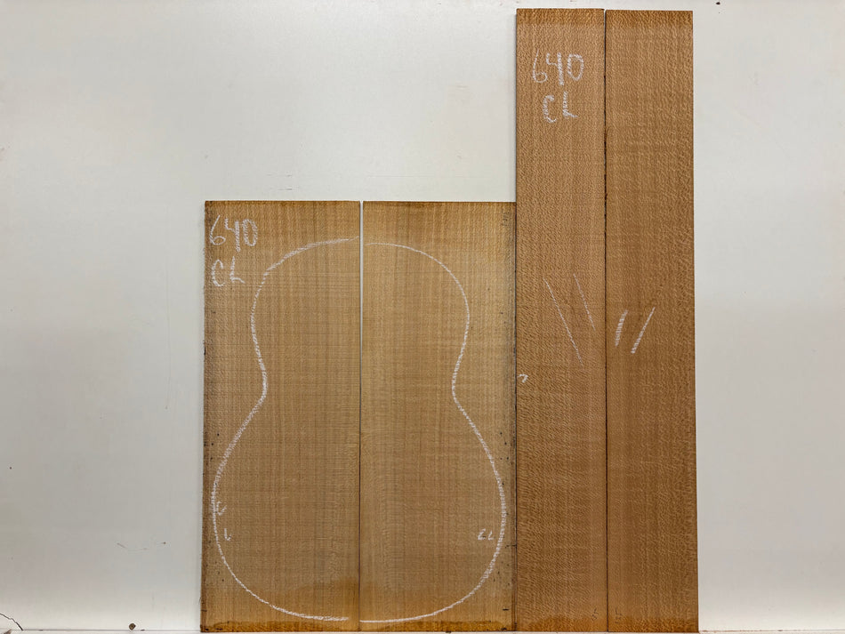 Lacewood Classical Guitar Back & Side Set- BC Grade #640