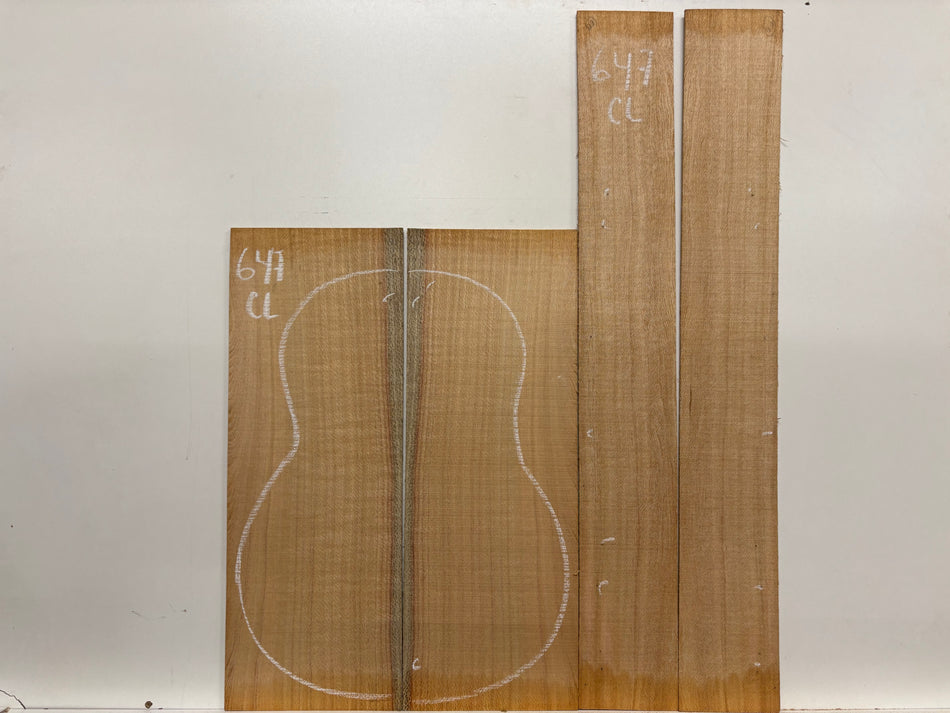 Lacewood Classical Guitar Back & Side Set- BC Grade #647