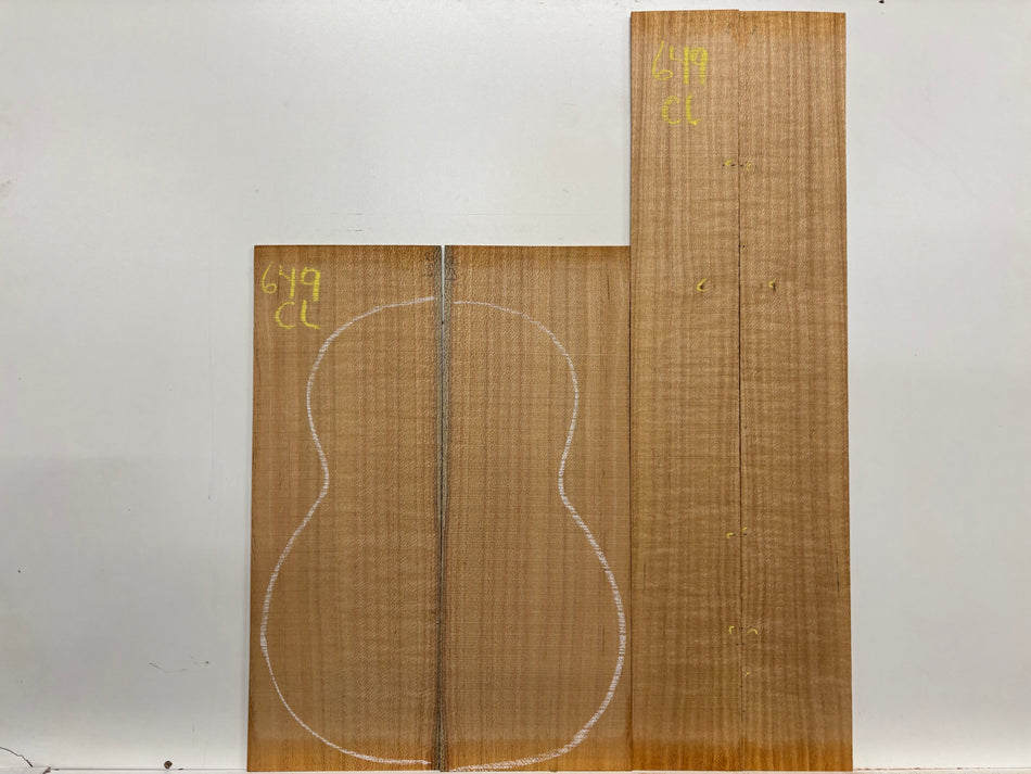 Lacewood Classical Guitar Back & Side Set- BC Grade #649