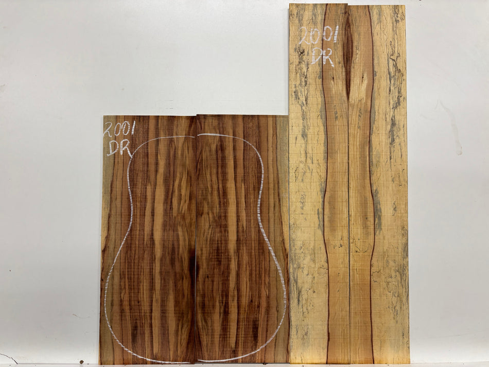 Juego de fondo y aros de guitarra de grado AAAA Dreadnought de palisandro de la India Oriental #61 